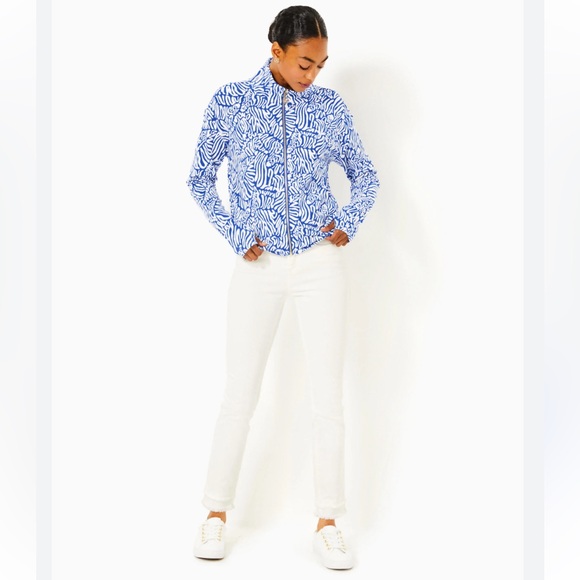 Lilly Pulitzer Wrenley UPF 50 Zip Up Sweatshirt - Picture 6 of 12